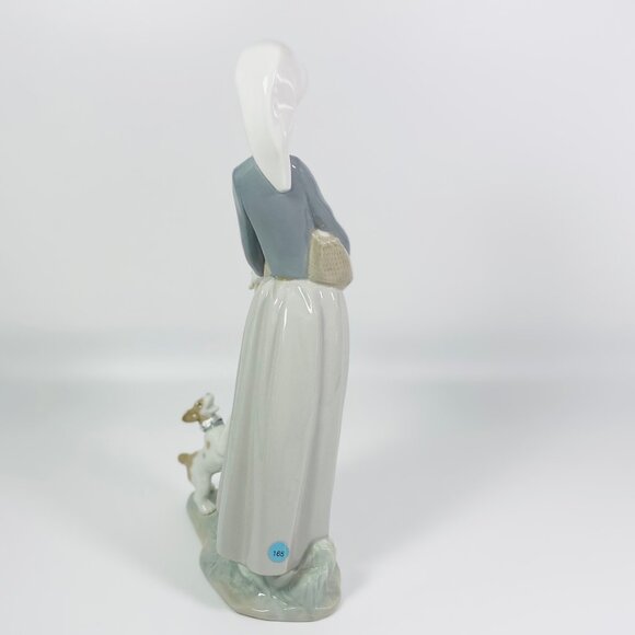 Retired Lladro Girl With Goose And Dog Figurine 4866 10.5” Tall Mint with Box - Picture 6 of 9